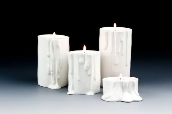 Melting Porcelain Candleholders