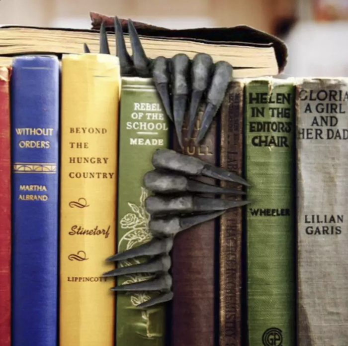 monster claw bookends