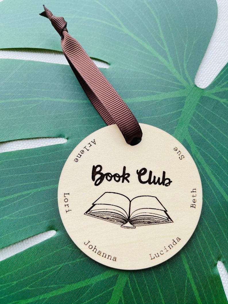 Book club themed ornament