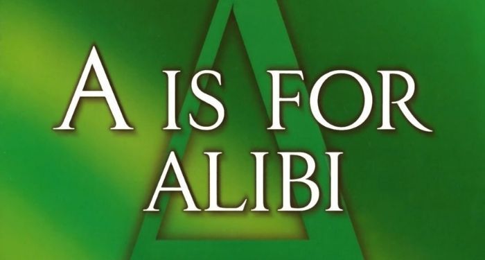 a is for alibi book cover close up