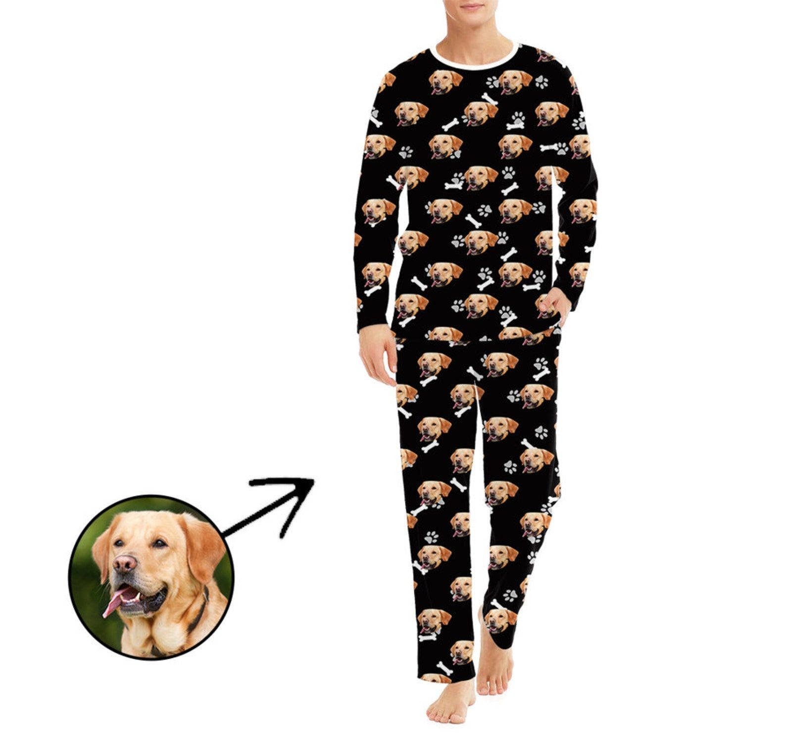 custom dog holiday pajamas