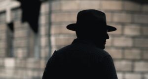 silhouette of a detective