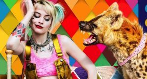 Harley Quinn and pet hyena from Birds of Prey promo