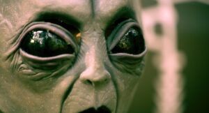 image of an alien face