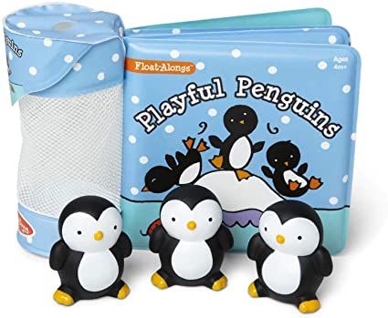 Playful penguins bath book