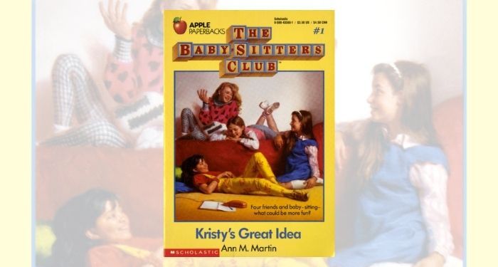 The baby-sitters blue book one cover closeup