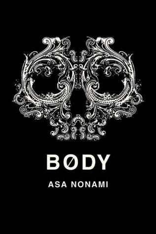 Body book cover, black cover with a white ornate skull
