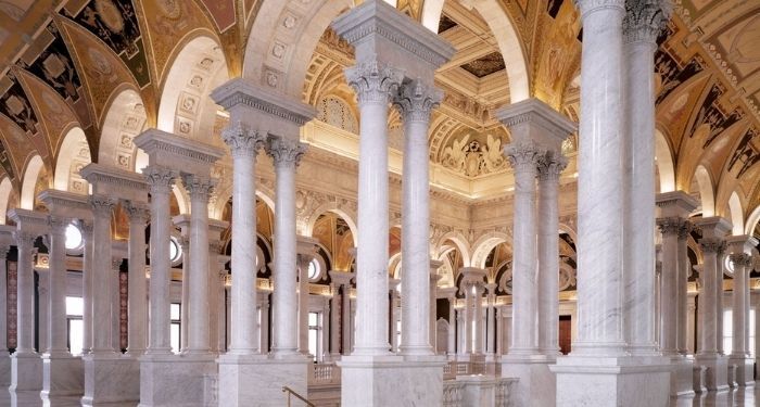 image of the inside of the library of congress