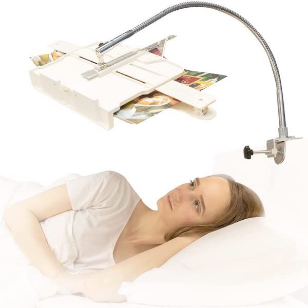 Bed-mounted Book Holder