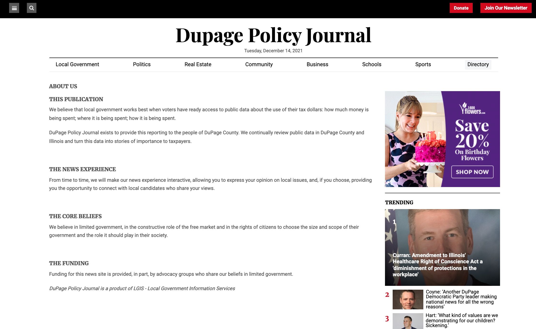 DuPage Policy About Page