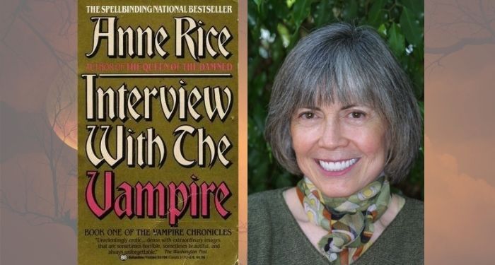 anne rice headshot and book cover