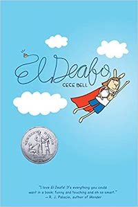 A graphic of the cover of El Deafo by Cece Bell