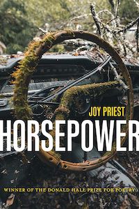 A graphic of the cover of Horsepower by Joy Priest