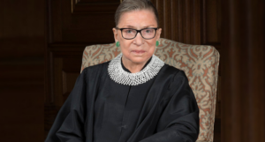 a 2005 official portrait of Ruth Bader Ginsburg
