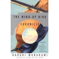 A graphic of the cover of The Wind-Up Bird Chronicle by Haruki Murakami