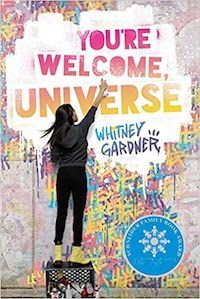 A graphic of the cover You’re Welcome Home, Universe by Whitney Gardner