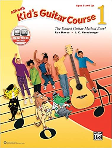 alfred's kid's guitar course 1 book cover