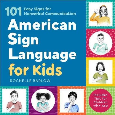cover of the book american sign language for kids