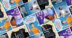 collage of STEM themed books