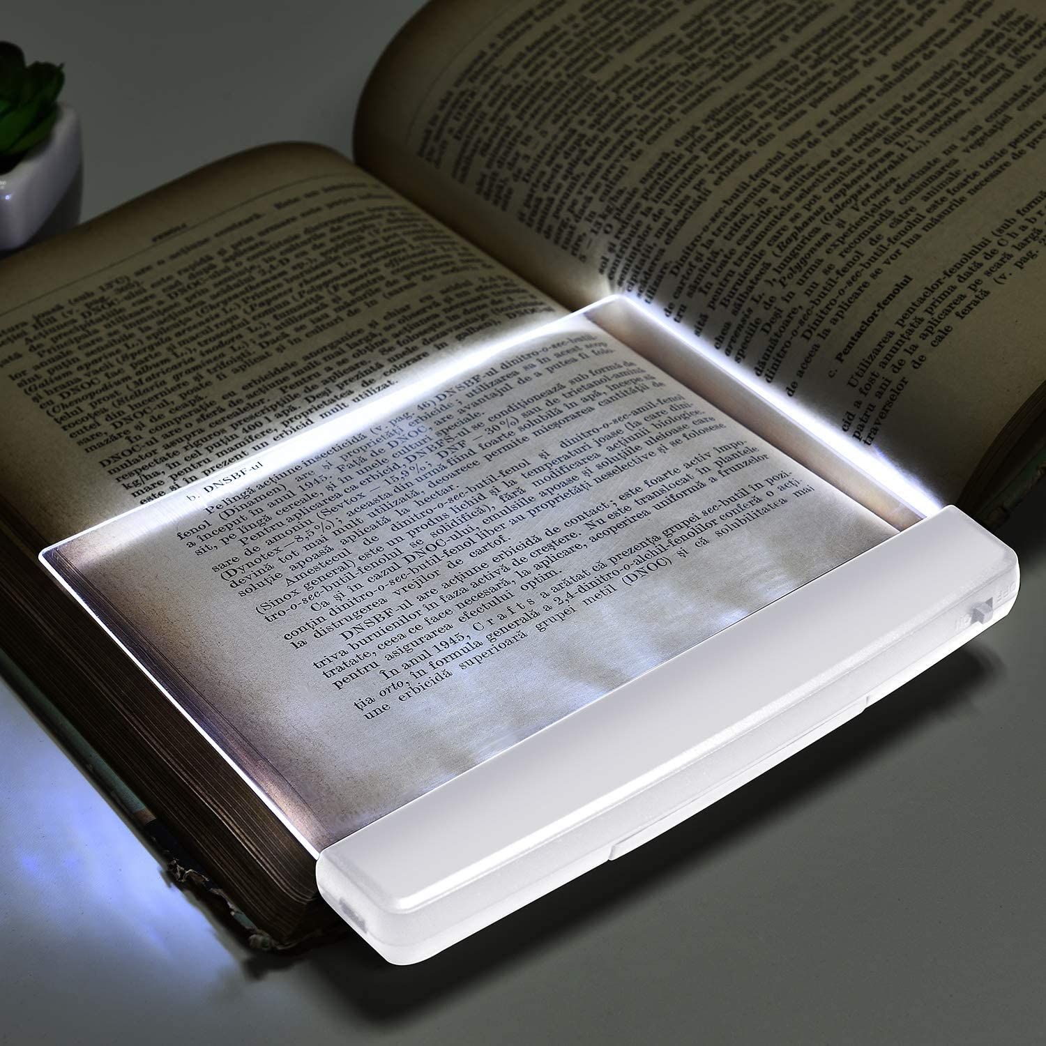 Flat book light panel