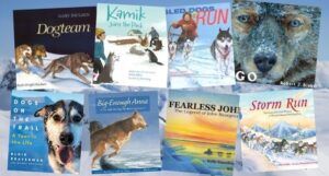 collage of k-3 dogsledding books
