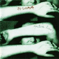 Lipstick Traces album cover by Mishima. The band name & title are written on a man's arms in green night vision.