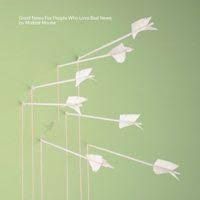 Good News for People Who Love Bad News album cover by Modest Mouse. White arrows on a pale green background.