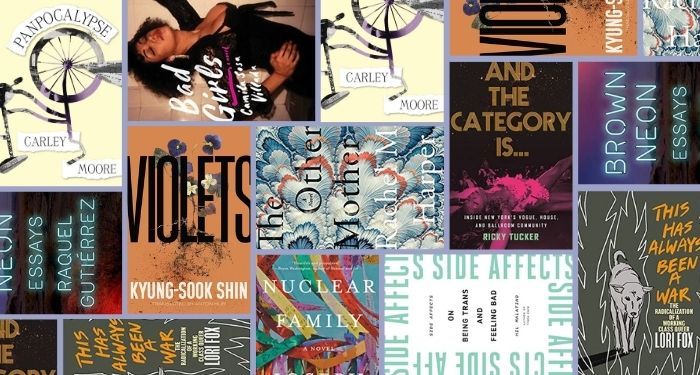 a collage of queer books published by Indi presses