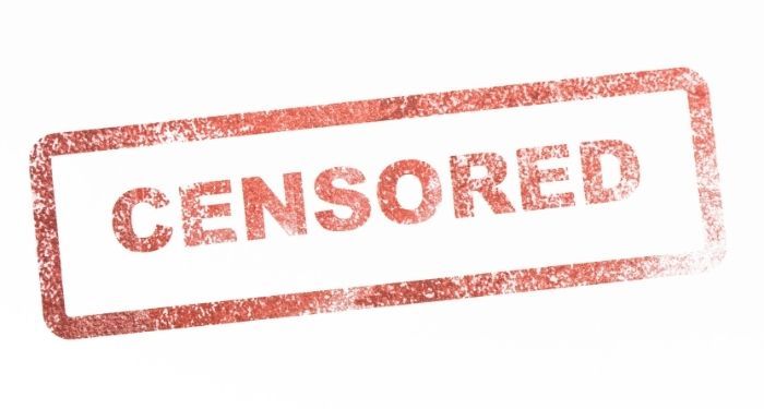 word "censored" in red letterss