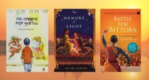 collage of books featuring romance in india