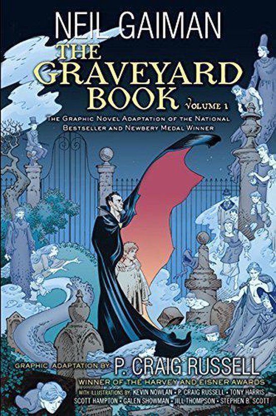cover of the first volume of The Graveyard Book graphic novel
