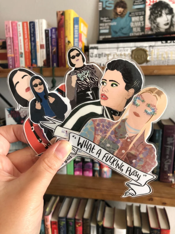 Pop culture bookmark with HBO's Euphoria characters