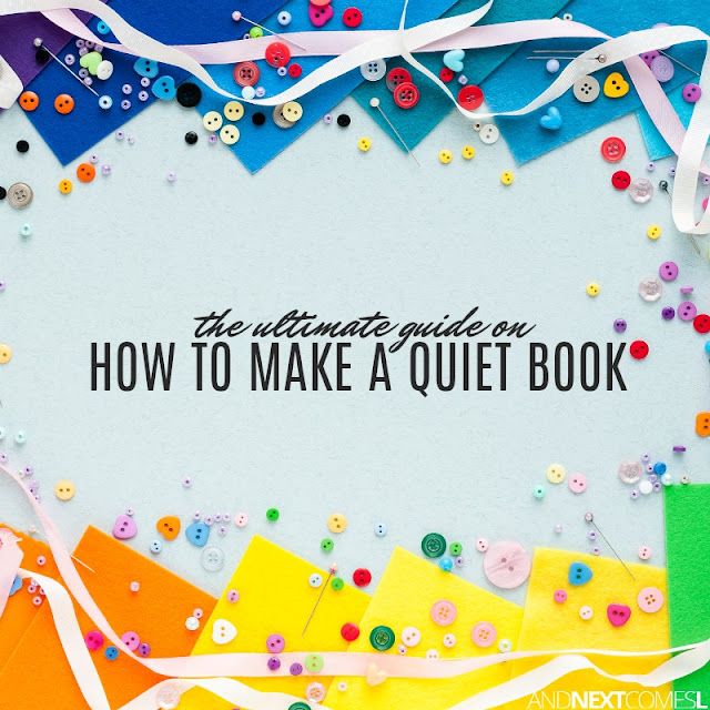 promotional image of How to Make a Quiet Book from the organization And Next Comes L