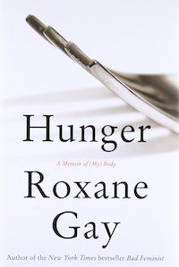 A graphic of the cover of Hunger by Roxane Gay