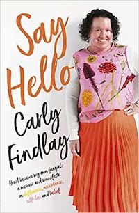 A graphic of the cover of Say Hello by Carly Findlay