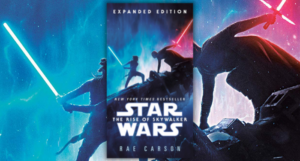 the cover of the rise of skywalker novelization
