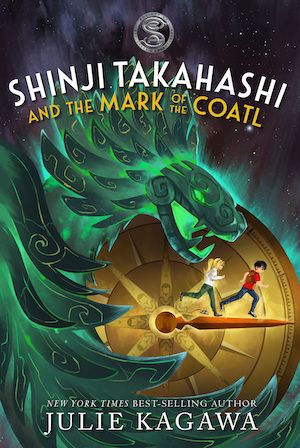 Book cover of Shinji Takahashi and the Mark of the Coatl by Julie Kagawa