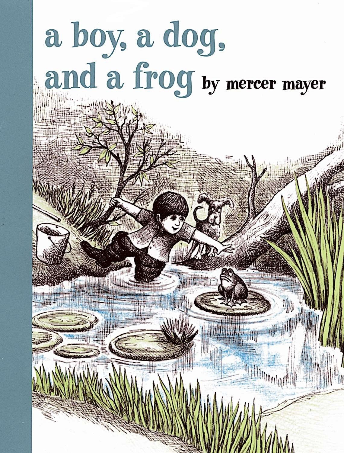 cover of a boy, a dog, and a frog