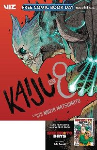 cover for Kaiju No.8 (FCBD) by Naoya Matsumoto and Yuto Suzuki