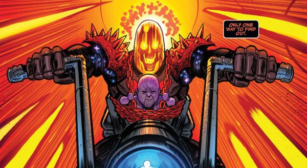 image of Cosmic Ghost Rider and Baby Thanos from Cosmic Ghost Rider 1