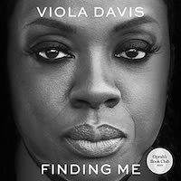A graphic of the cover of Finding Me by Viola Davis
