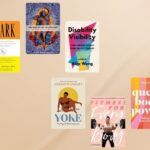 collage of fitness books