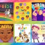 collage of 10 covers of LGBTQ+ picture books