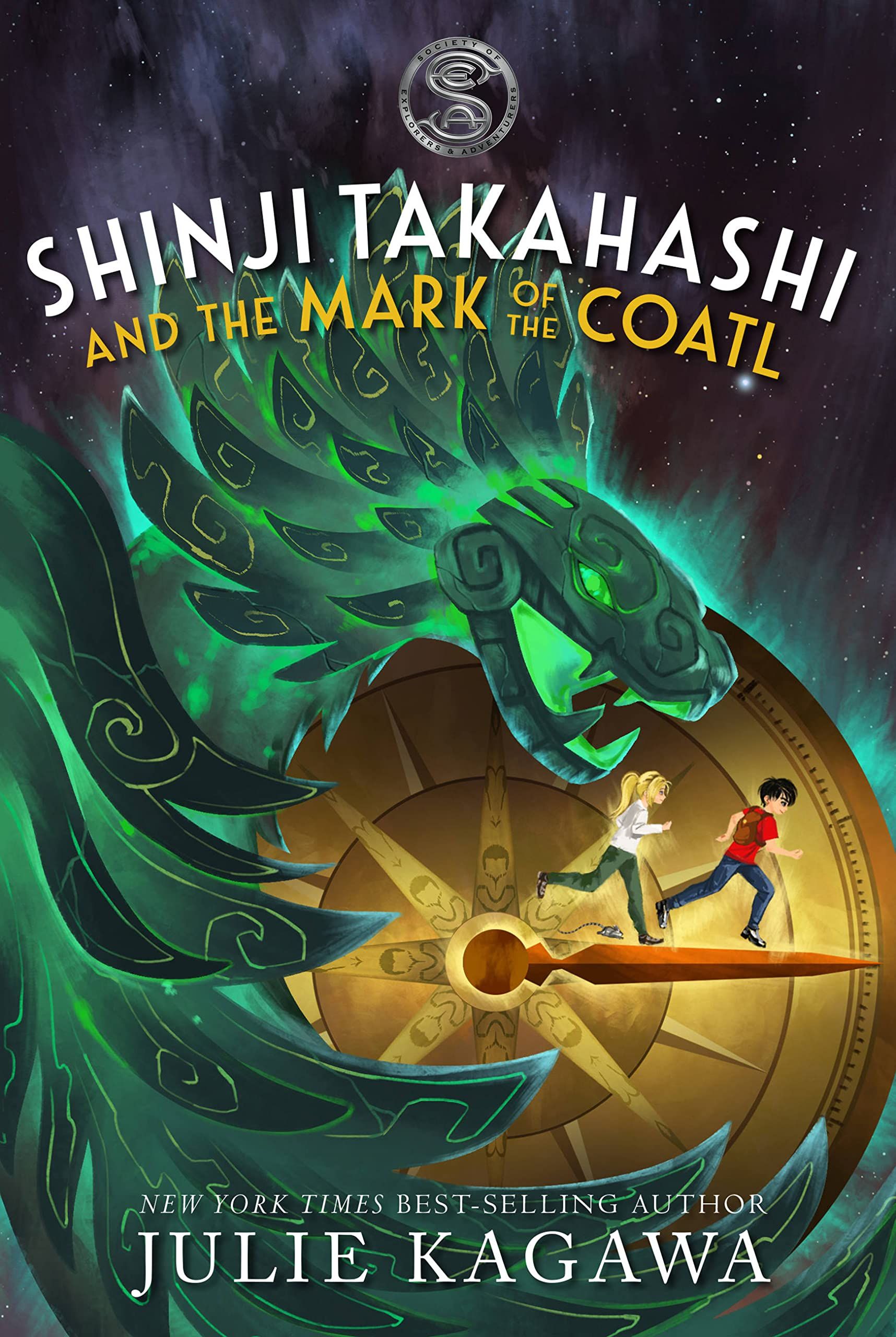 cover of Shinji Takahashi and the Mark of the Coatl 