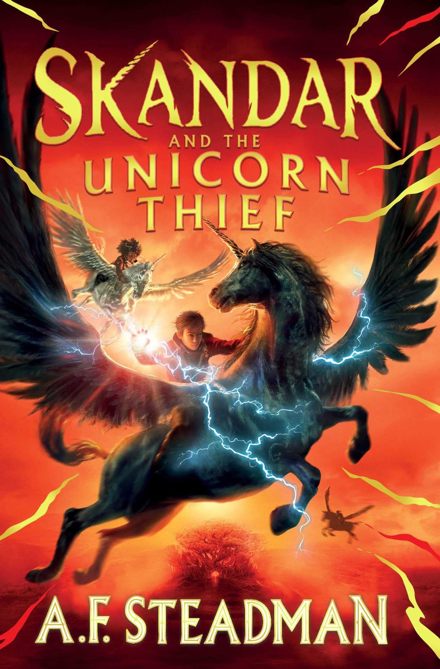 cover of skandar and the unicorn thief