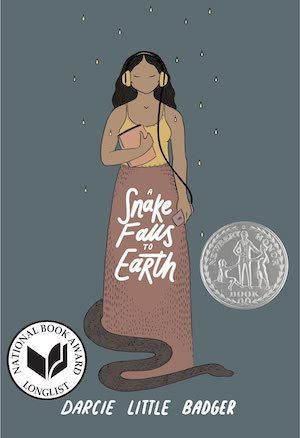 A Snake Falls to Earth by Darcie Little Badger book cover