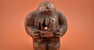 a clay Golem figure