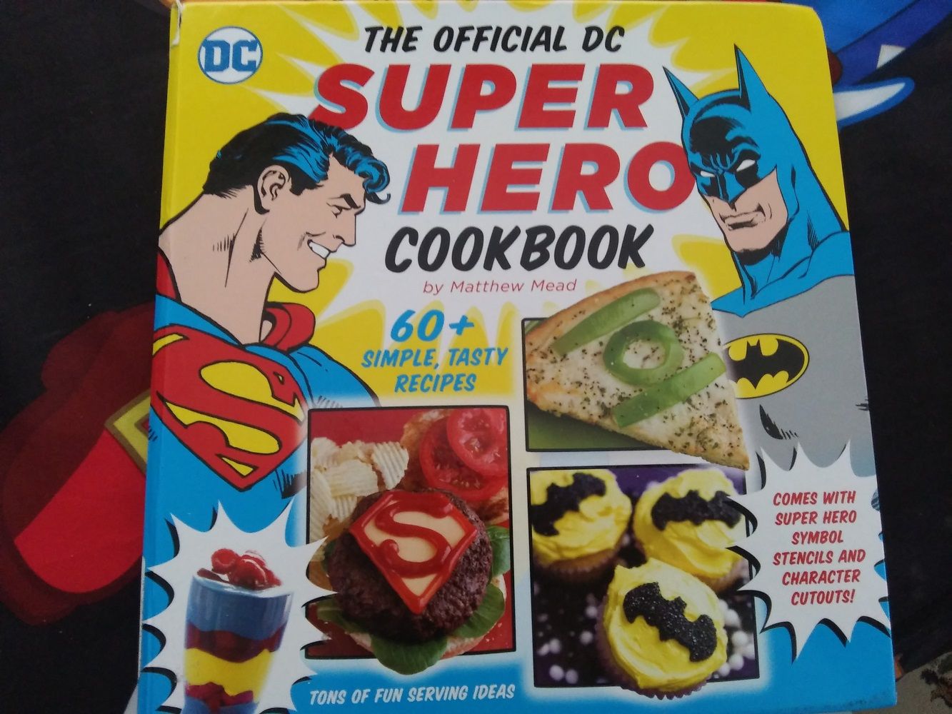 Author photo of a copy of The Official DC Superhero Cookbook