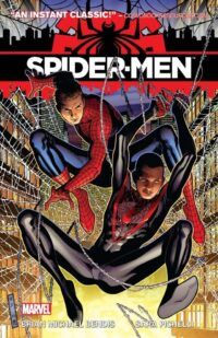 cover of Spider-Men #1-5 (2012) by Brian Michael Bendis and Sara Pichelli