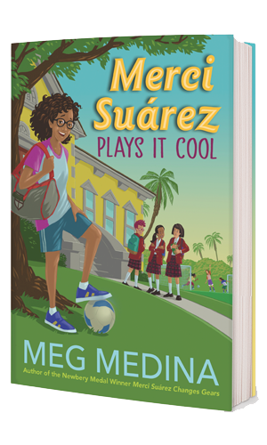 Book cover of Merci Suárez Plays It Cool by Meg Medina